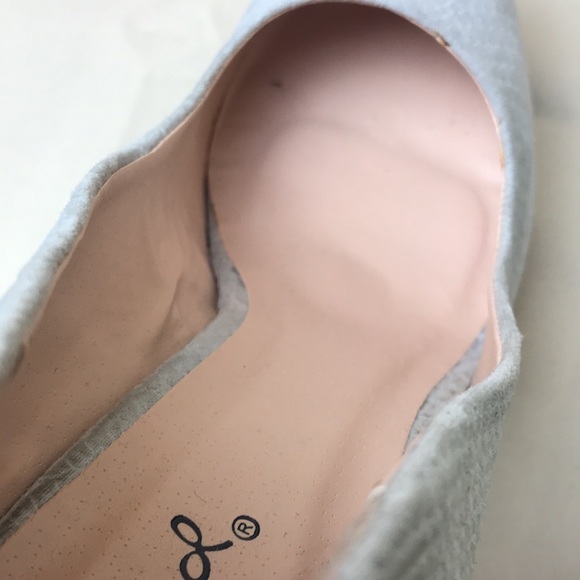 Grey high heeled velvet platform shoes size 10 - Picture 4 of 9